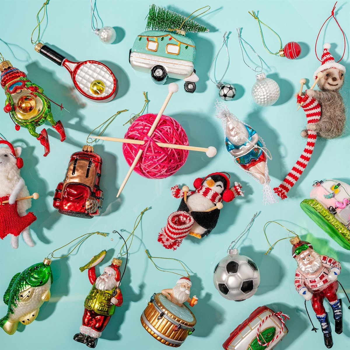 Knitting Ball Shaped Bauble