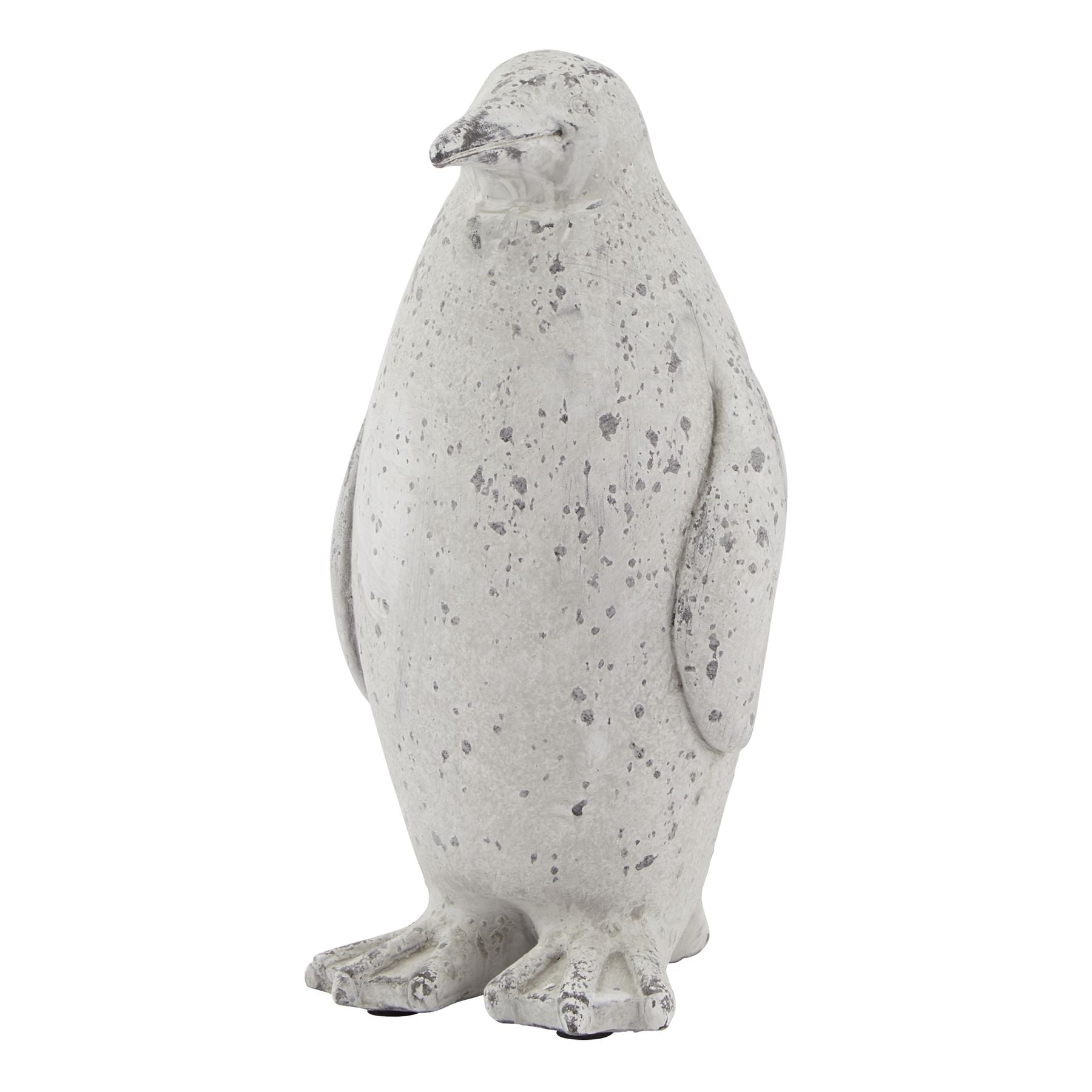 Large Grey Stone Effect Penguin Statue - Angela Reed -
