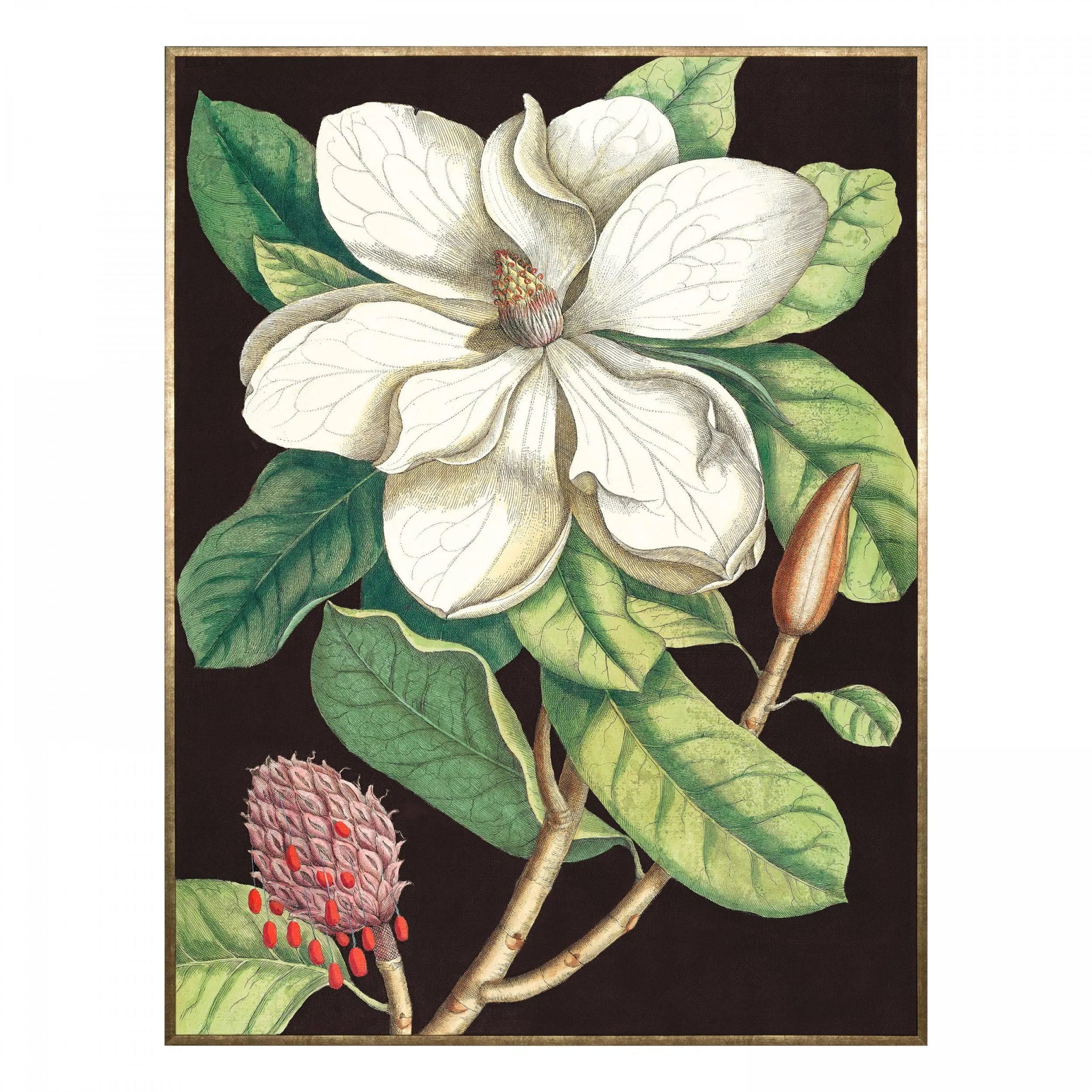 Laurel Tree Framed Canvas