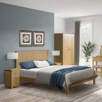 Malmo Panelled Bed Single 3',Double 4'6",Kingsize 5'