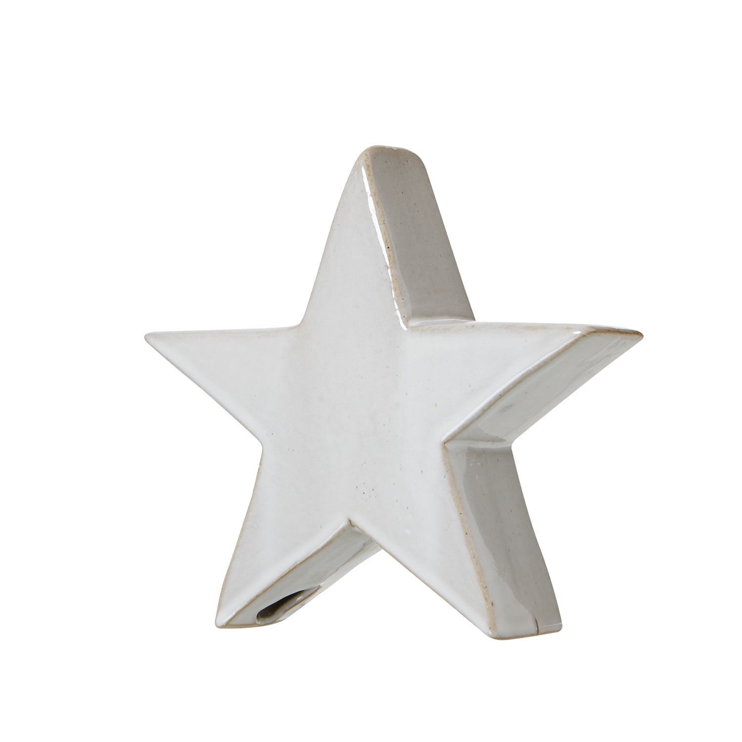 Medium Ceramic Standing Star Decoration - Angela Reed -