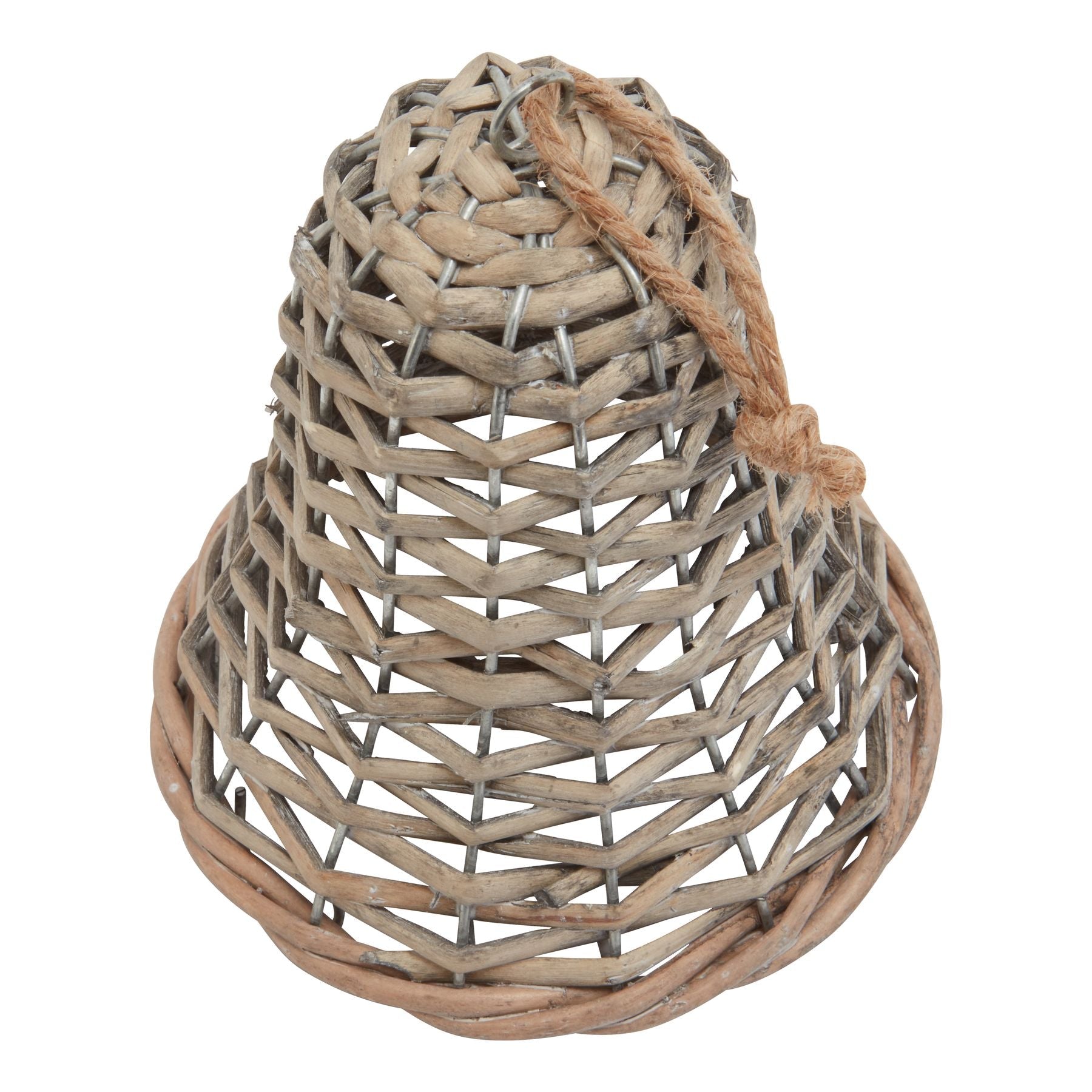 Medium Wicker Bell Decoration - Angela Reed - Christmas Decorations