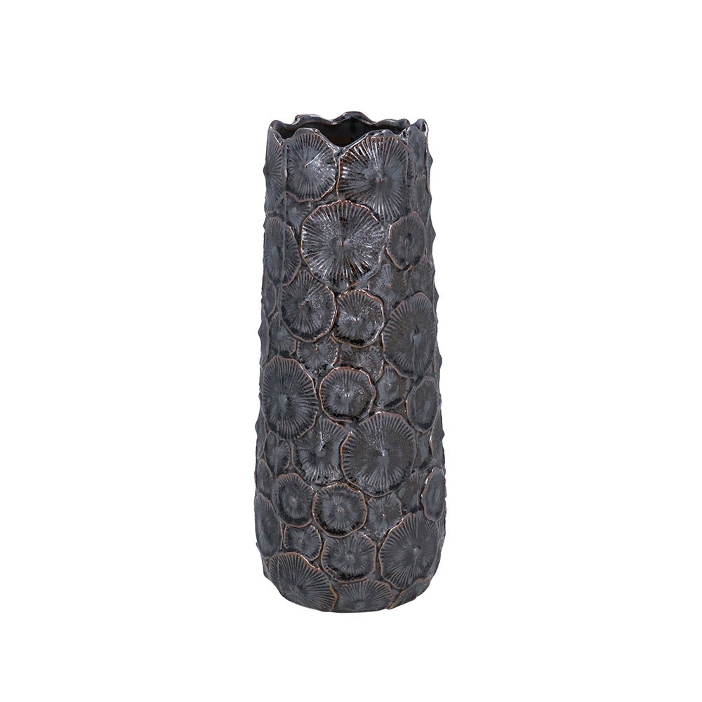 Metalic Stoneware Mushroom Vase, Medium - Angela Reed -