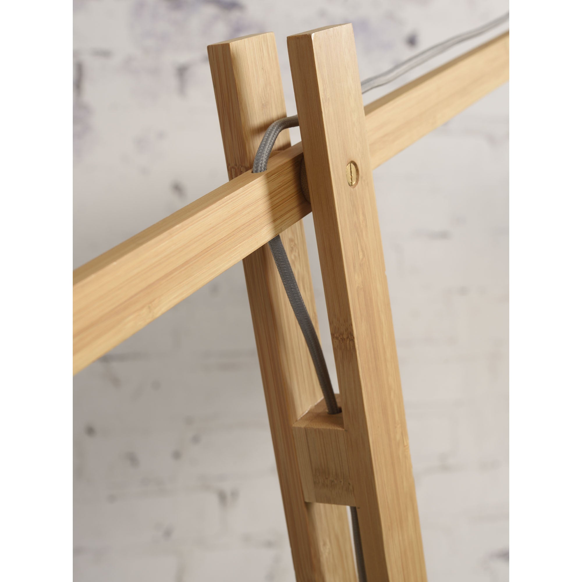 Mont Blanc Floor Lamp with Linen Shade