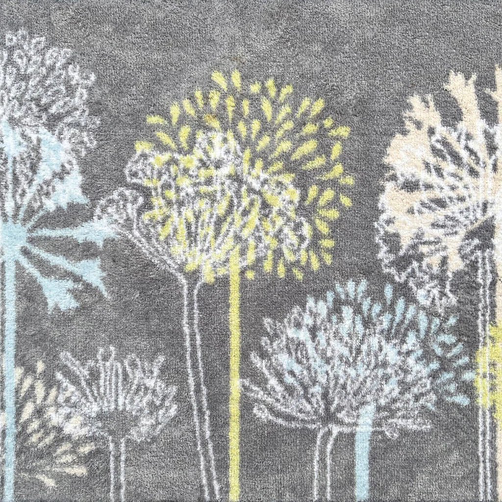 Nature 17 Dandelions Grey Doormat