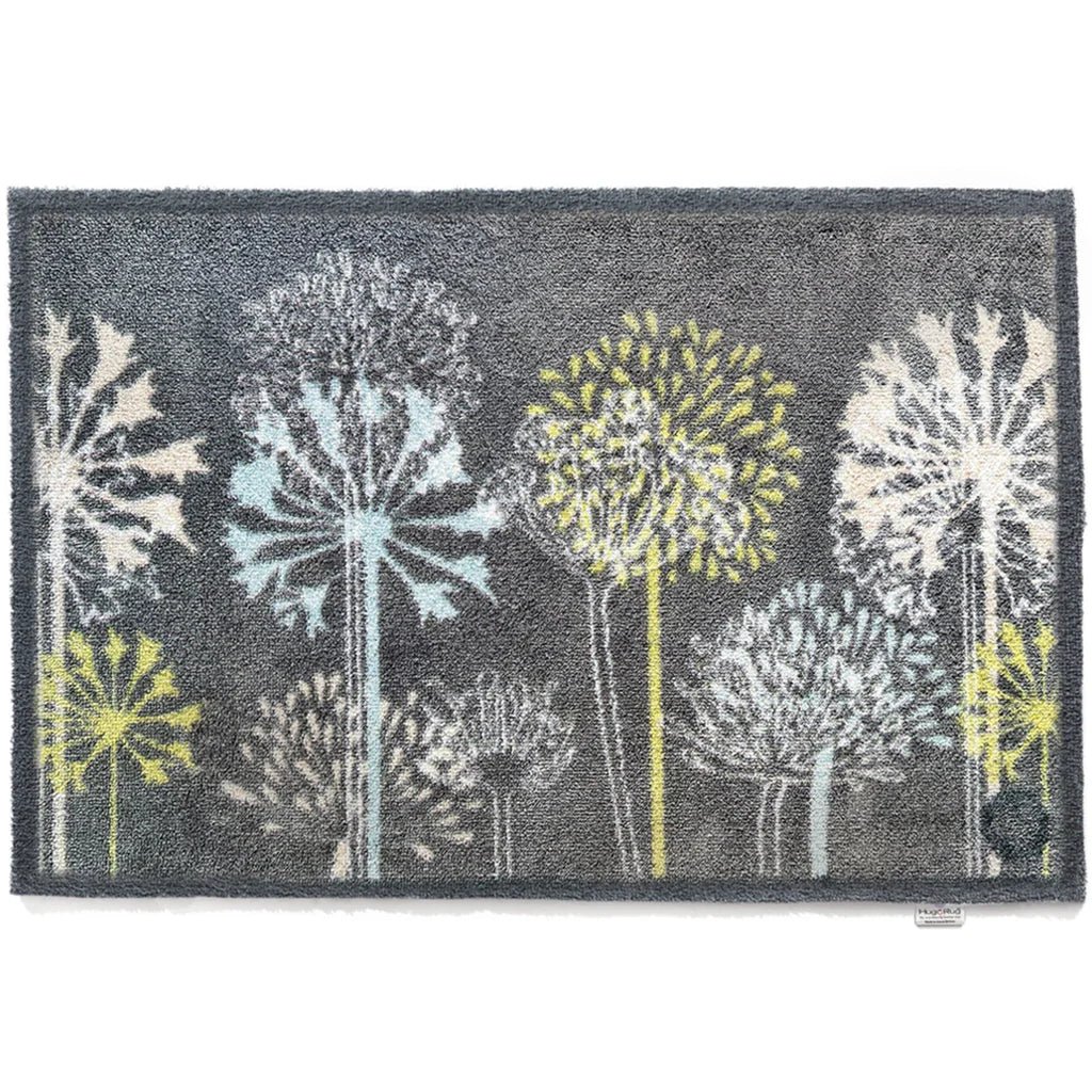 Nature 17 Dandelions Grey Doormat