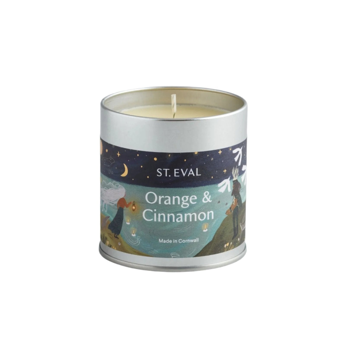 Orange & Cinnamon Scented Christmas Tin Candle