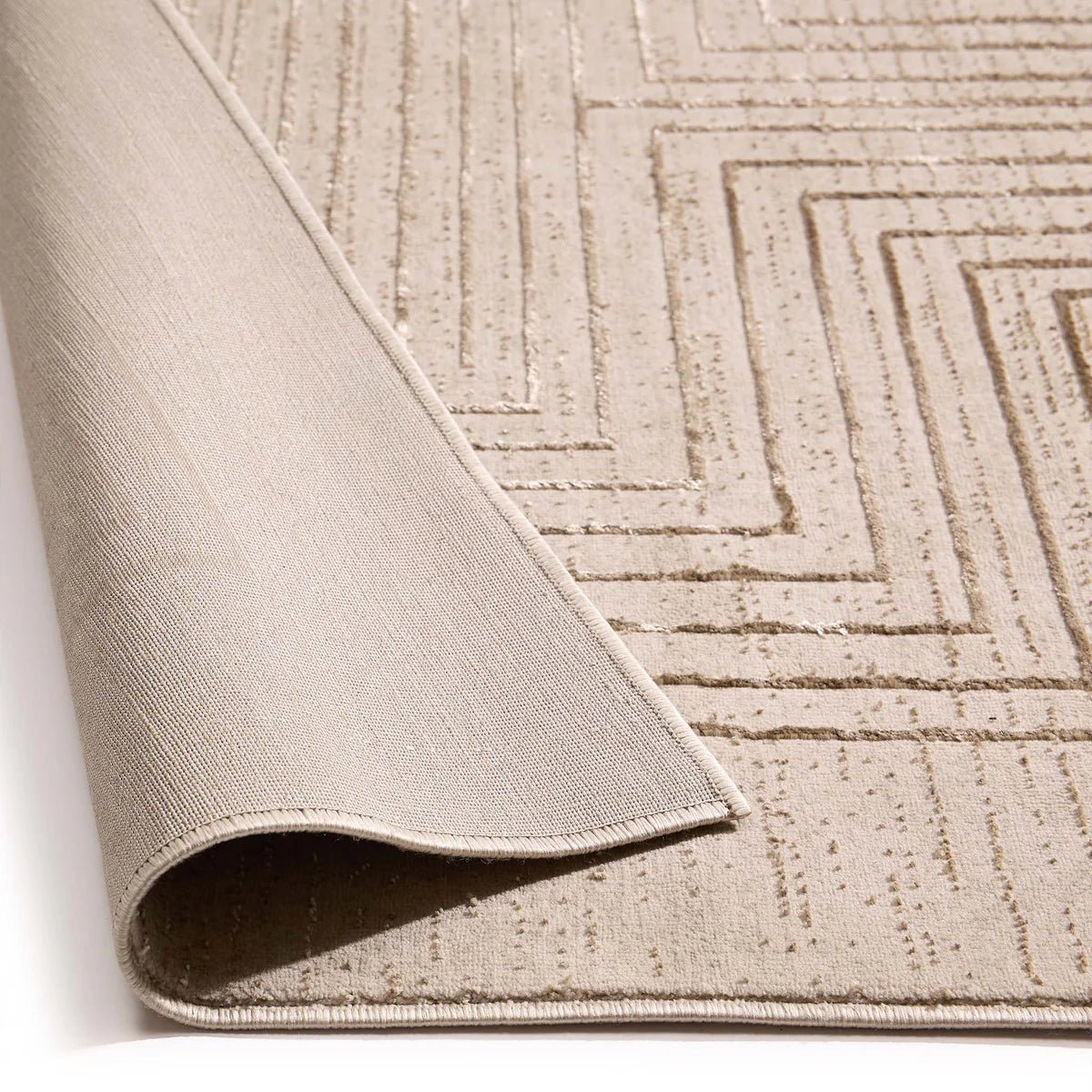Origin Calacatta Lines Rug, Natural 67 x 230cm runner,200 x 290cm