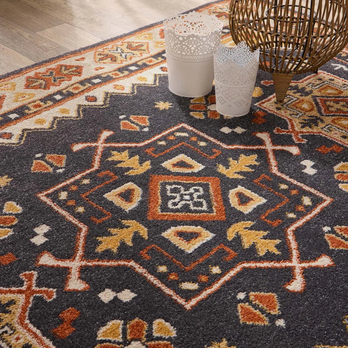 Origin Izmir Grey Rug 80 x 150cm,120 x 170cm,160 x 230cm,200 x 290cm