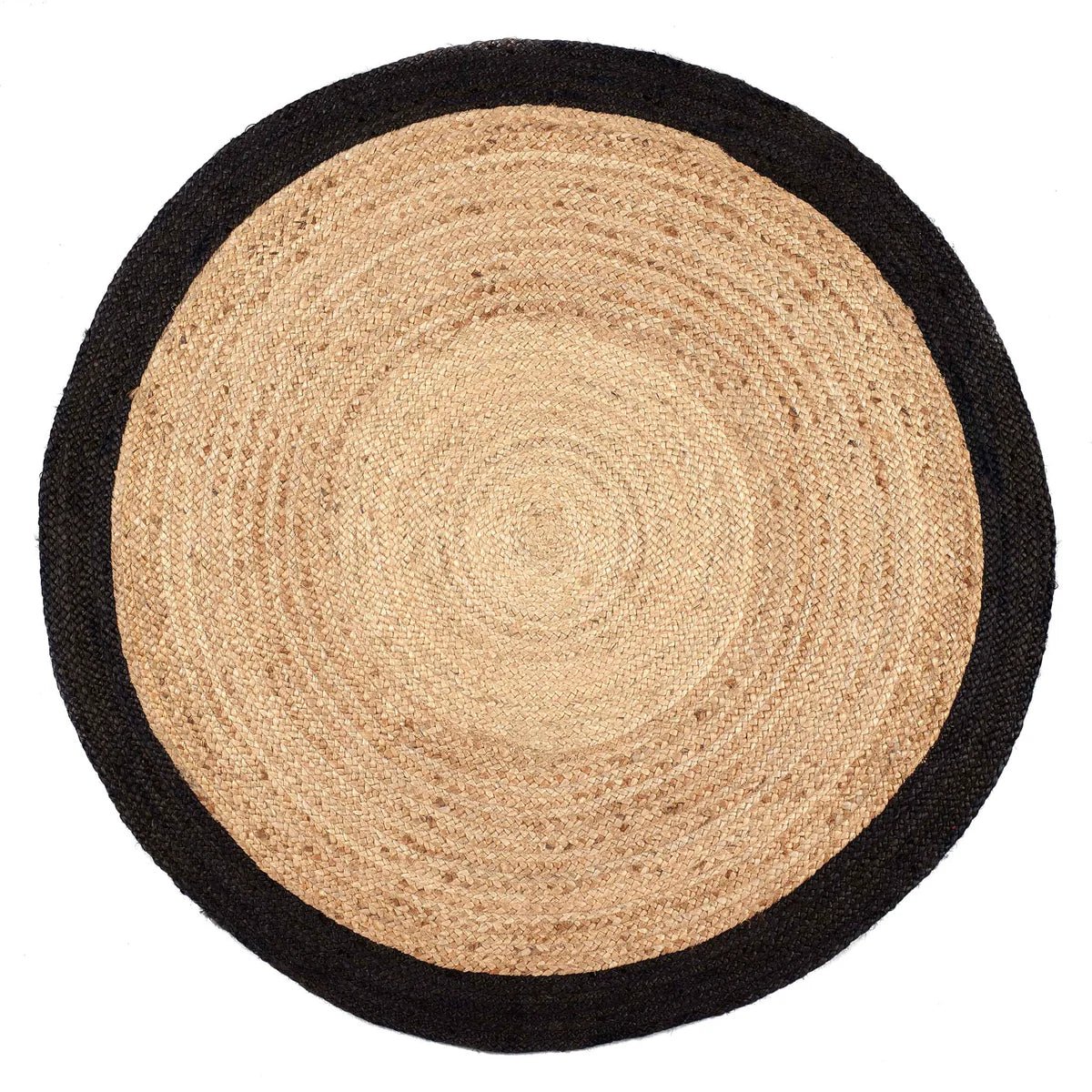 Origin Jute Black Border Rug 80 x 150cm,120 x 170cm,150cm round,160 x 230cm,67 x 200cm runner