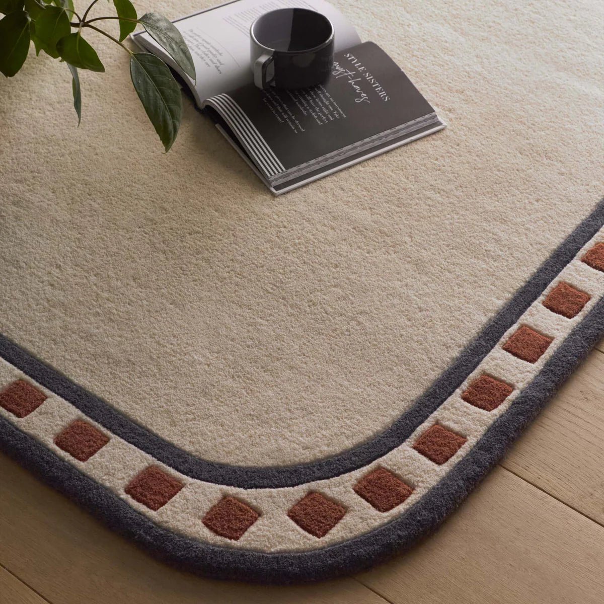 Origins Borderline Natural Rug 80 x 150cm,120 x 170cm,160 x 230cm