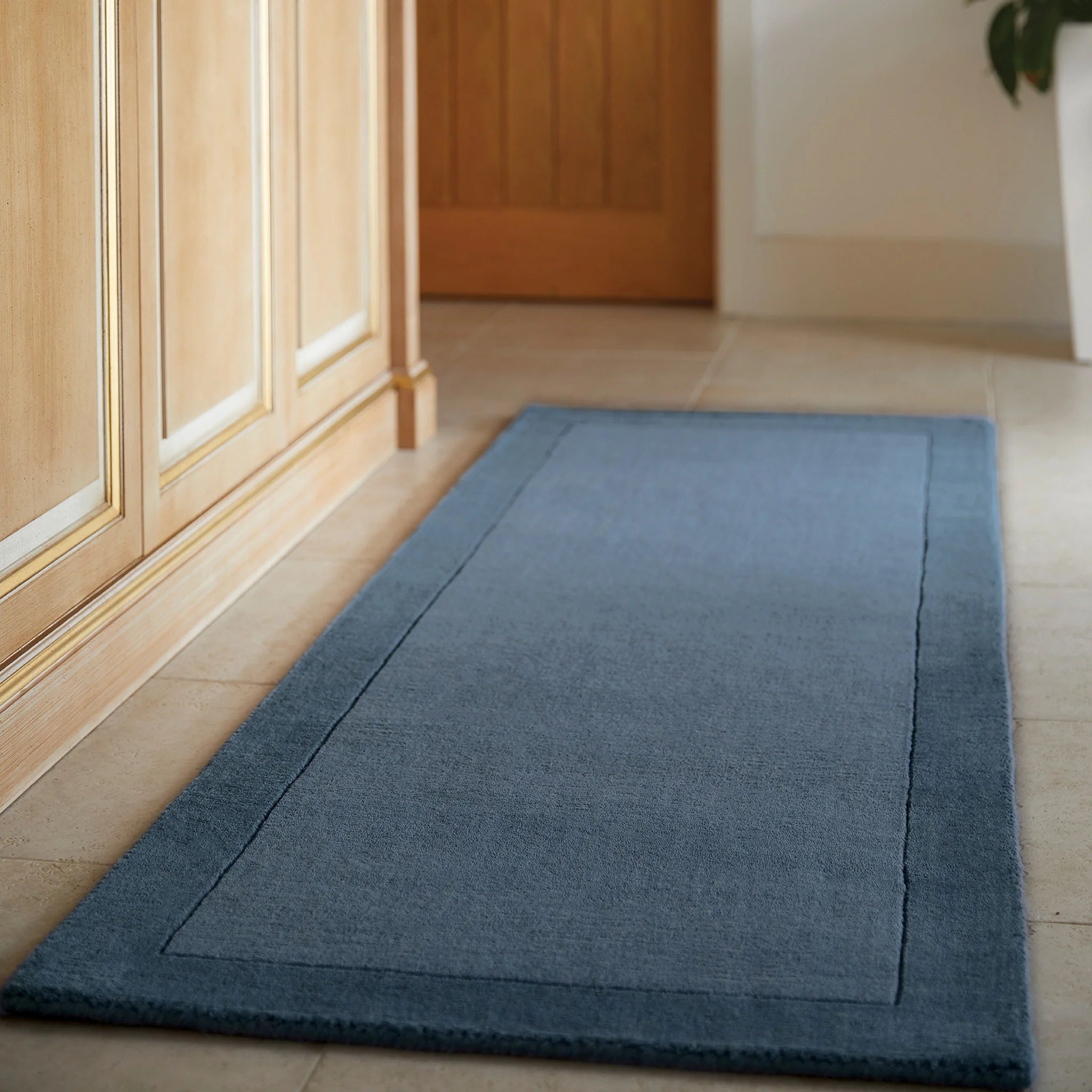 Origins Borders Rug, Navy 120 x 170cm,160 x 230cm,200 x 290cm,67 x 200cm,80 x 150cm