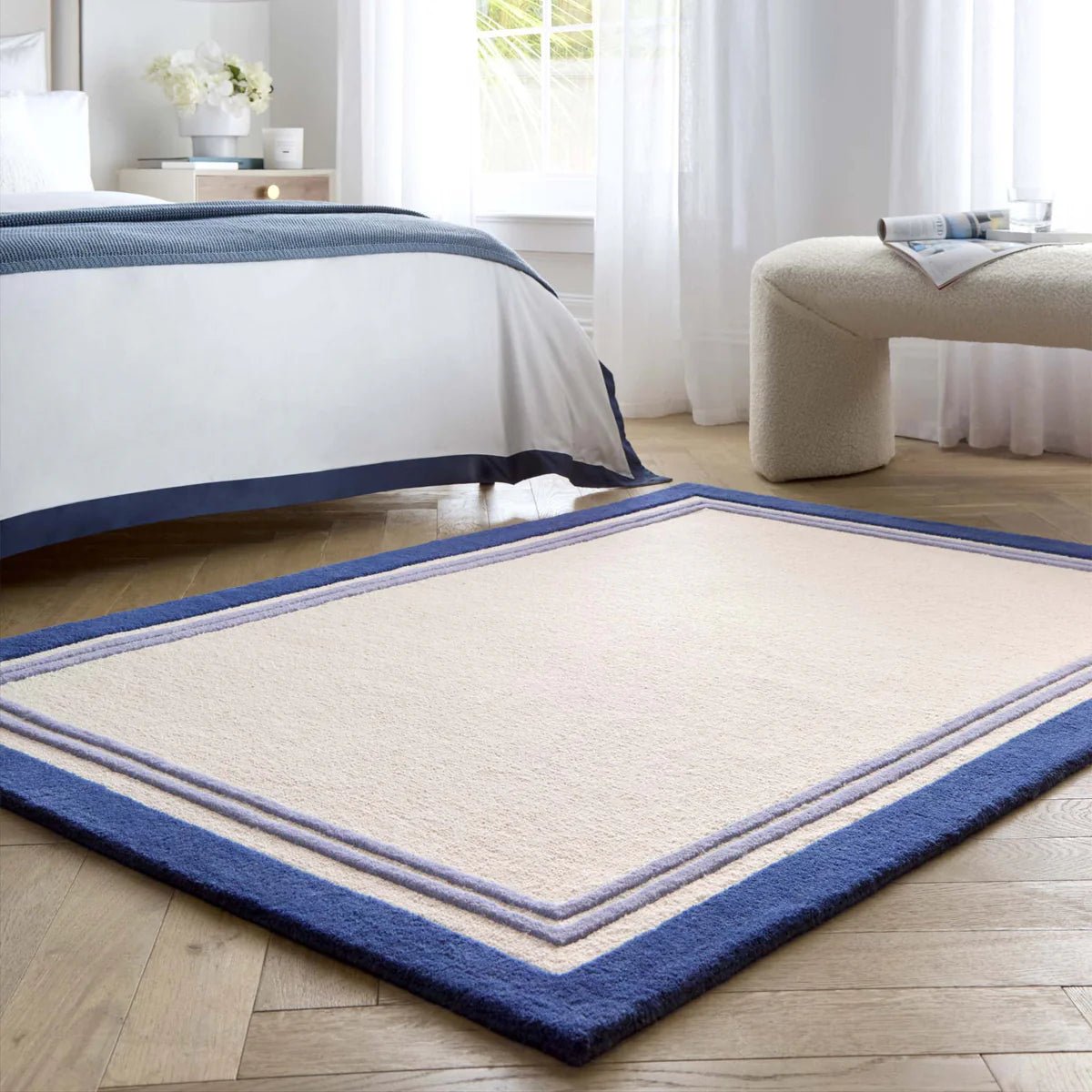 Origins Piper Blue 80 x 150cm,120 x 170cm,160 x 230cm,200 x 290cm,67 x 200cm runner