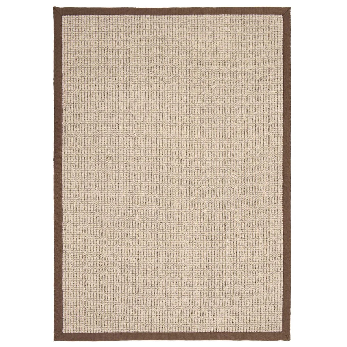 Origins Sisal Boucle Rug with Mocha Border 80 x 150cm,120 x 170cm,160 x 230cm,67 x 200cm runner