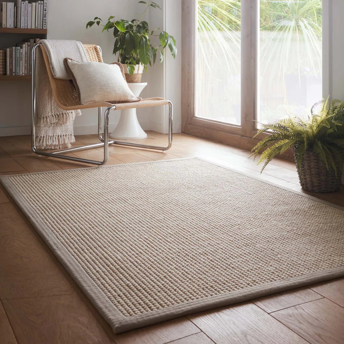 Origins Sisal Boucle Rug with Soft Grey Border 80 x 150cm,120 x 170cm,160 x 230cm,67 x 200cm runner