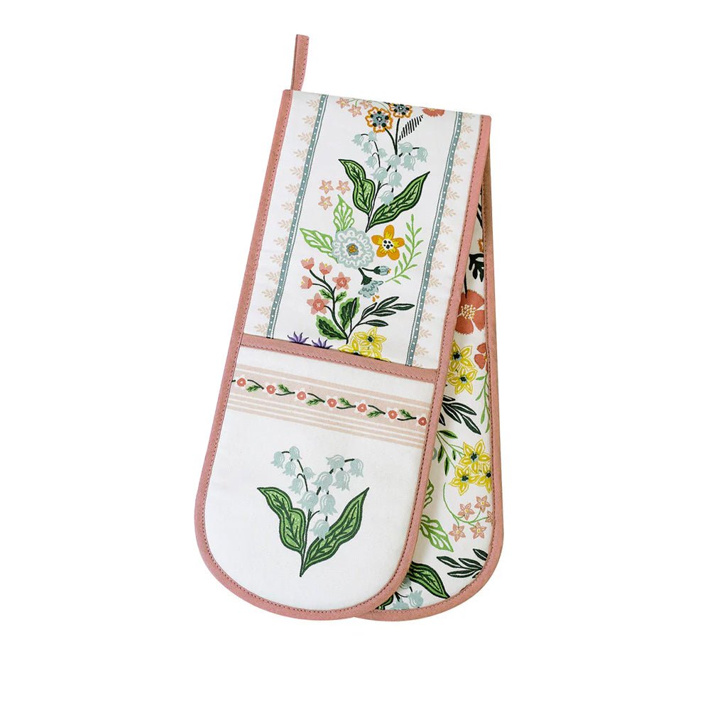 Petals and Prose Double Oven Glove