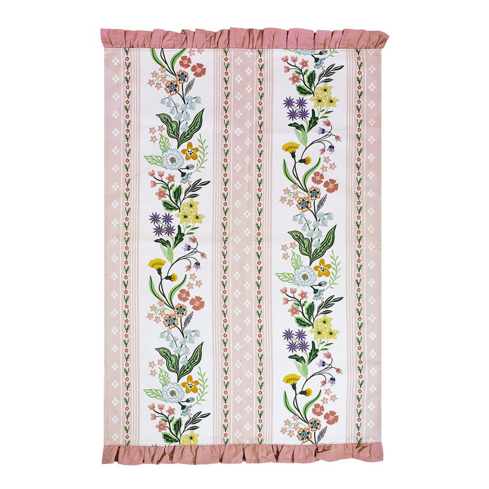 Petals and Prose Tea Towel