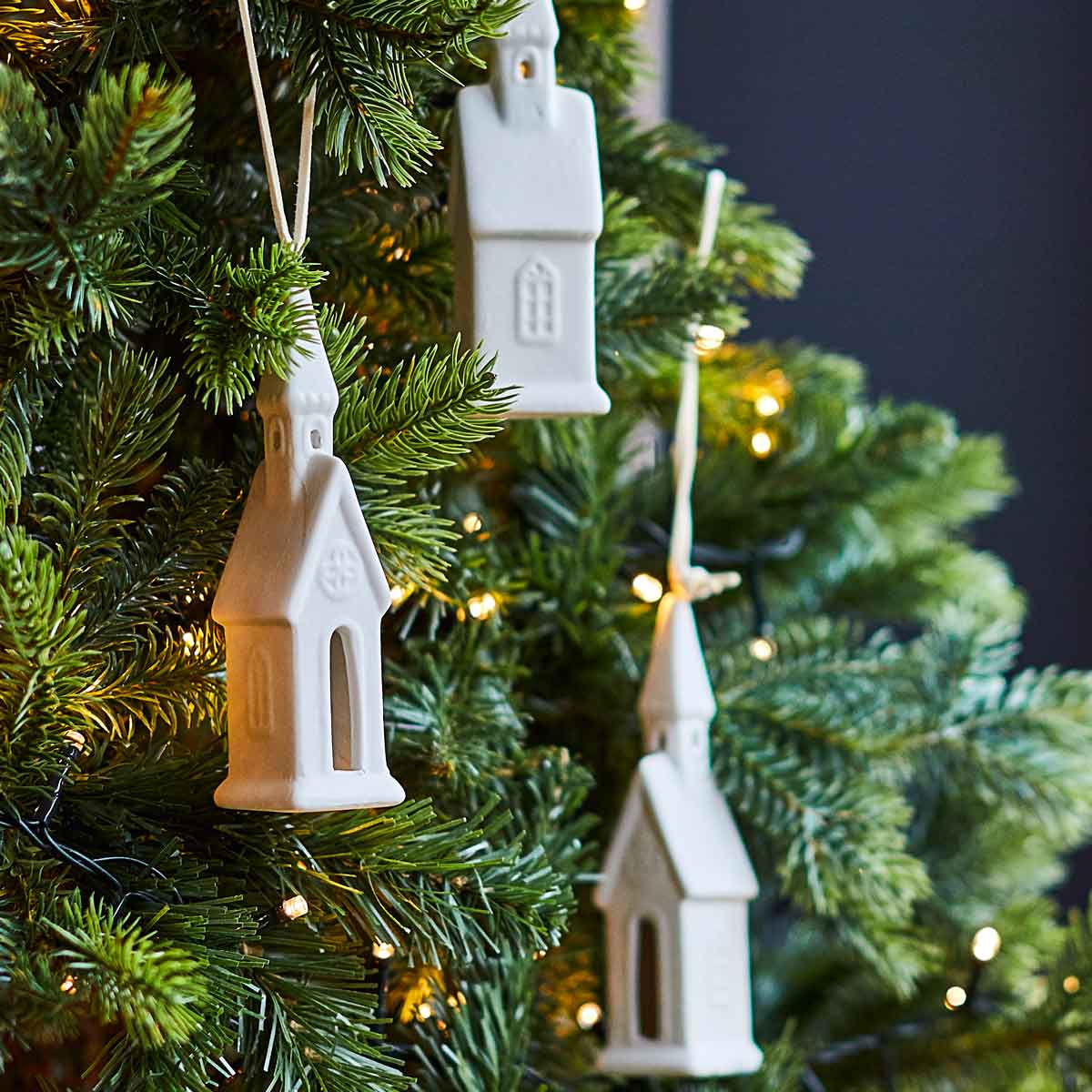 Porcelain Church Bauble