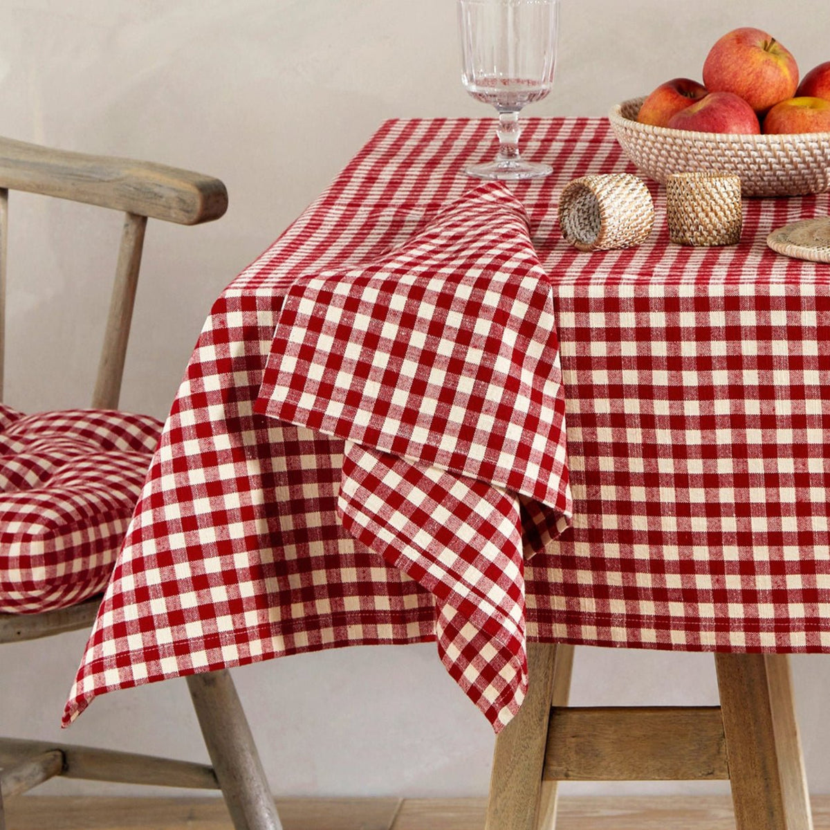 Red Gingham Tea Towel