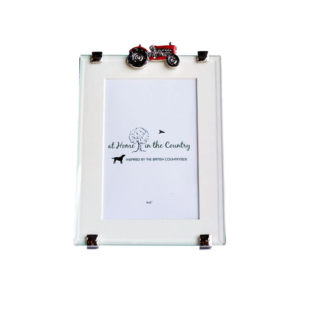 Red Tractor Photo Frame 4" x 6"