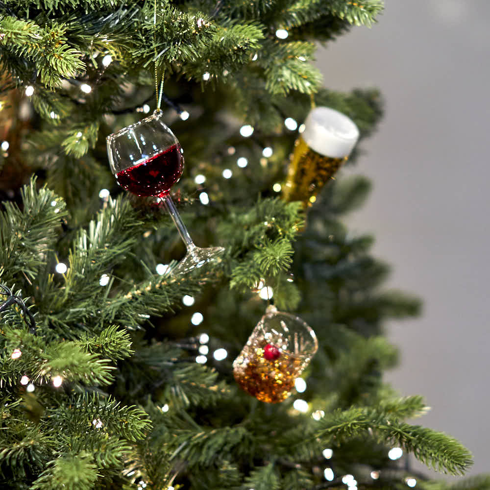 Red Wine Glass Bauble