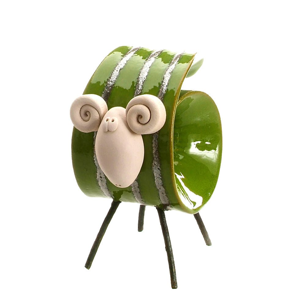 Scroll Ram Green, Large