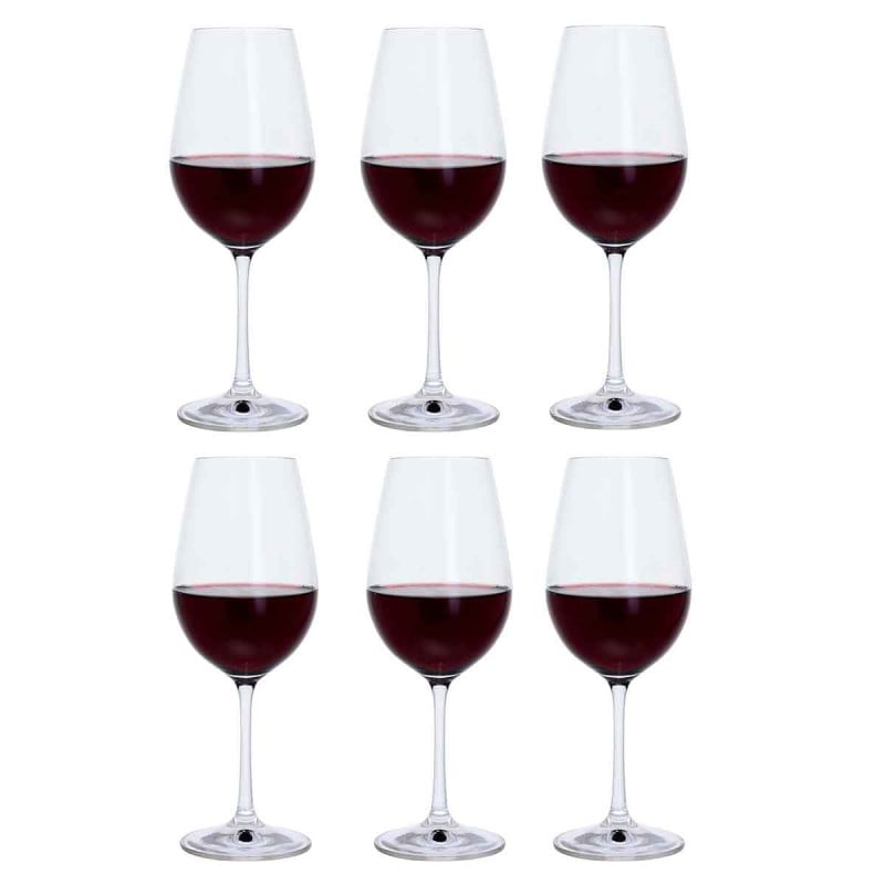 Set of 6 Dartington Red Wine Glasses