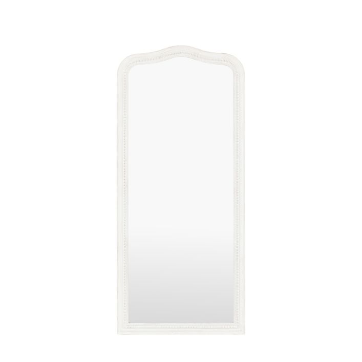 Shoreline Arched Leaner Mirror, White