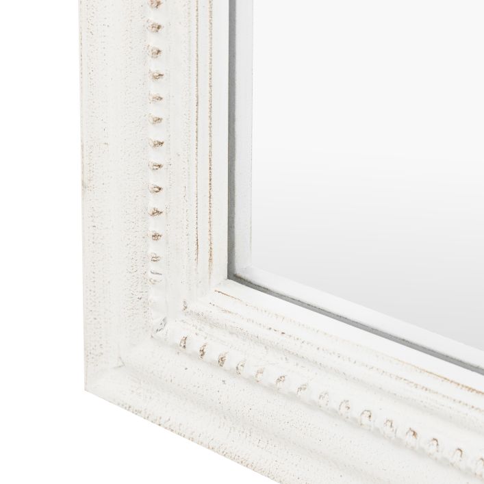Shoreline Arched Leaner Mirror, White