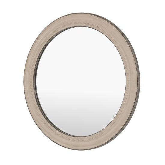 Shoreline Round Mirror, Grey