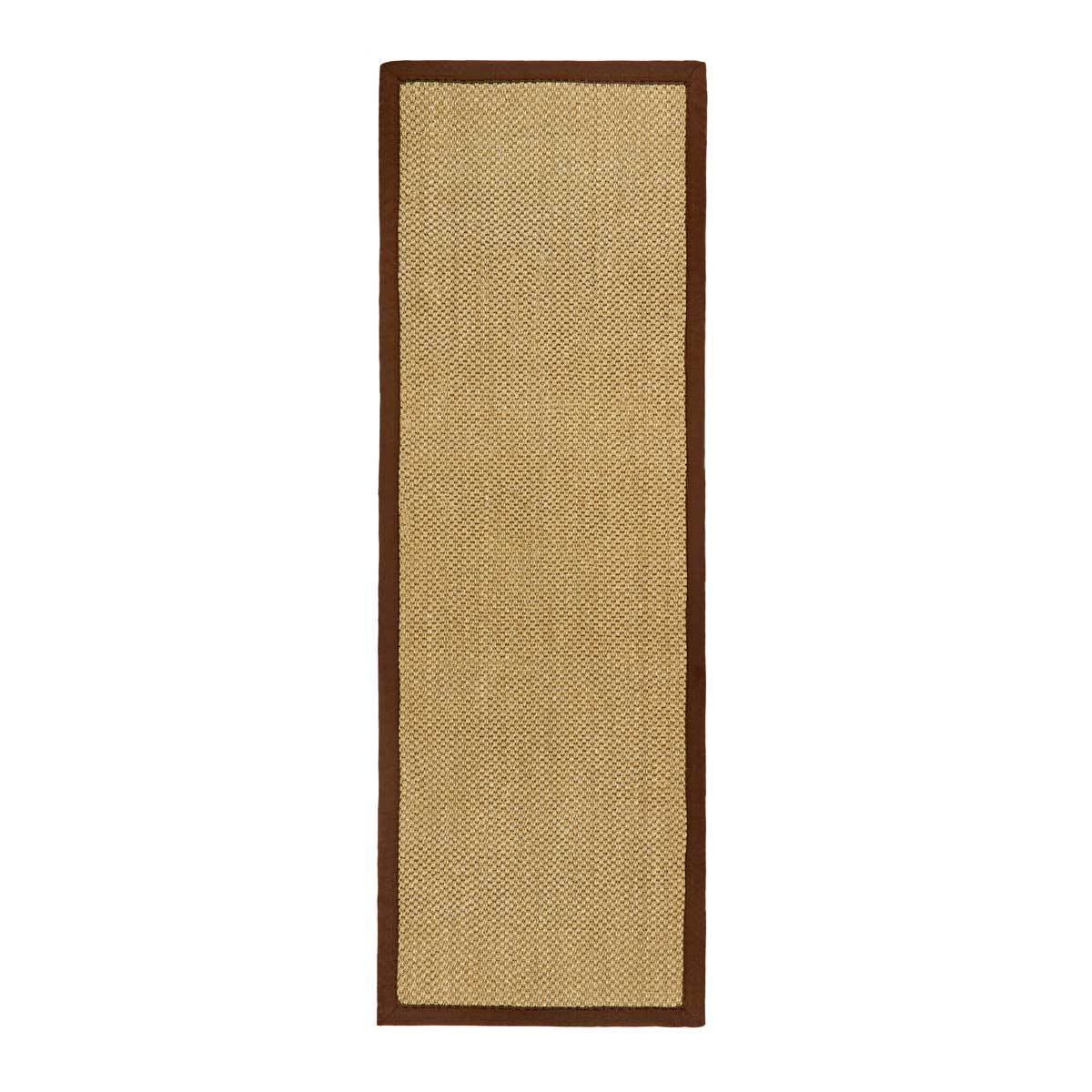 Sisal Rug in Natural with Dark Brown Border 120 x 170cm,160 x 230cm,200 x 290cm,67 x 200cm