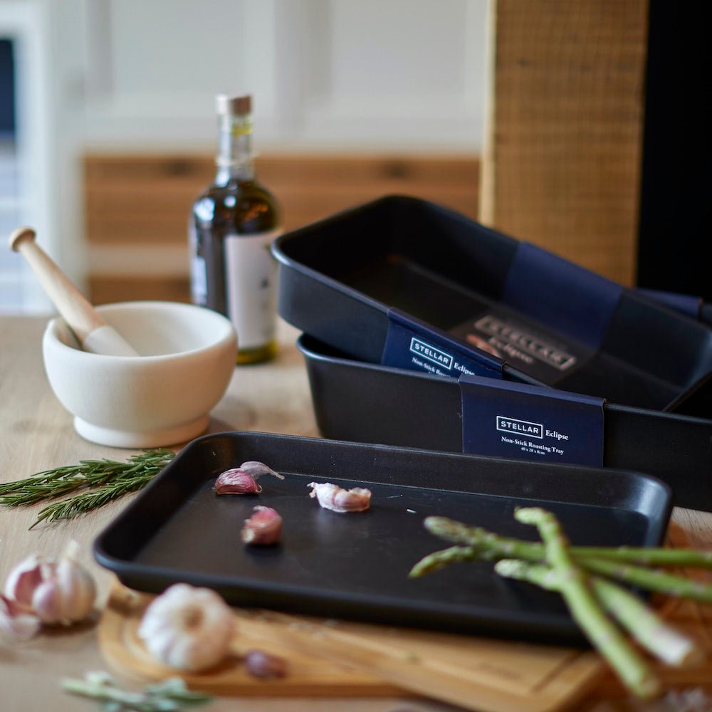 Stellar Eclipse Roasting Pan 40 x 28 x 8cm Roasting Pan with Rack,40 x 28 x 8cm Roasting Tray,34 x 24 x 6cm Roasting Tray