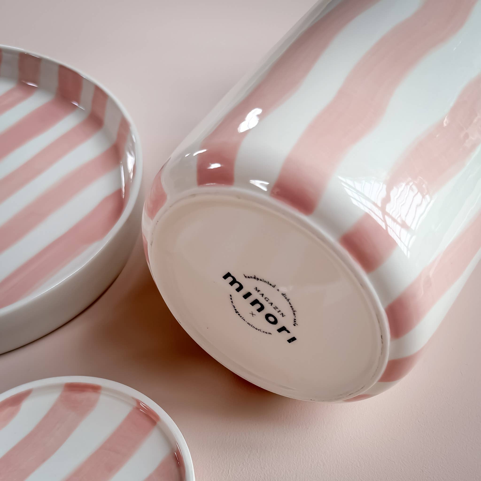 Striped Bowl, Incanto Rose