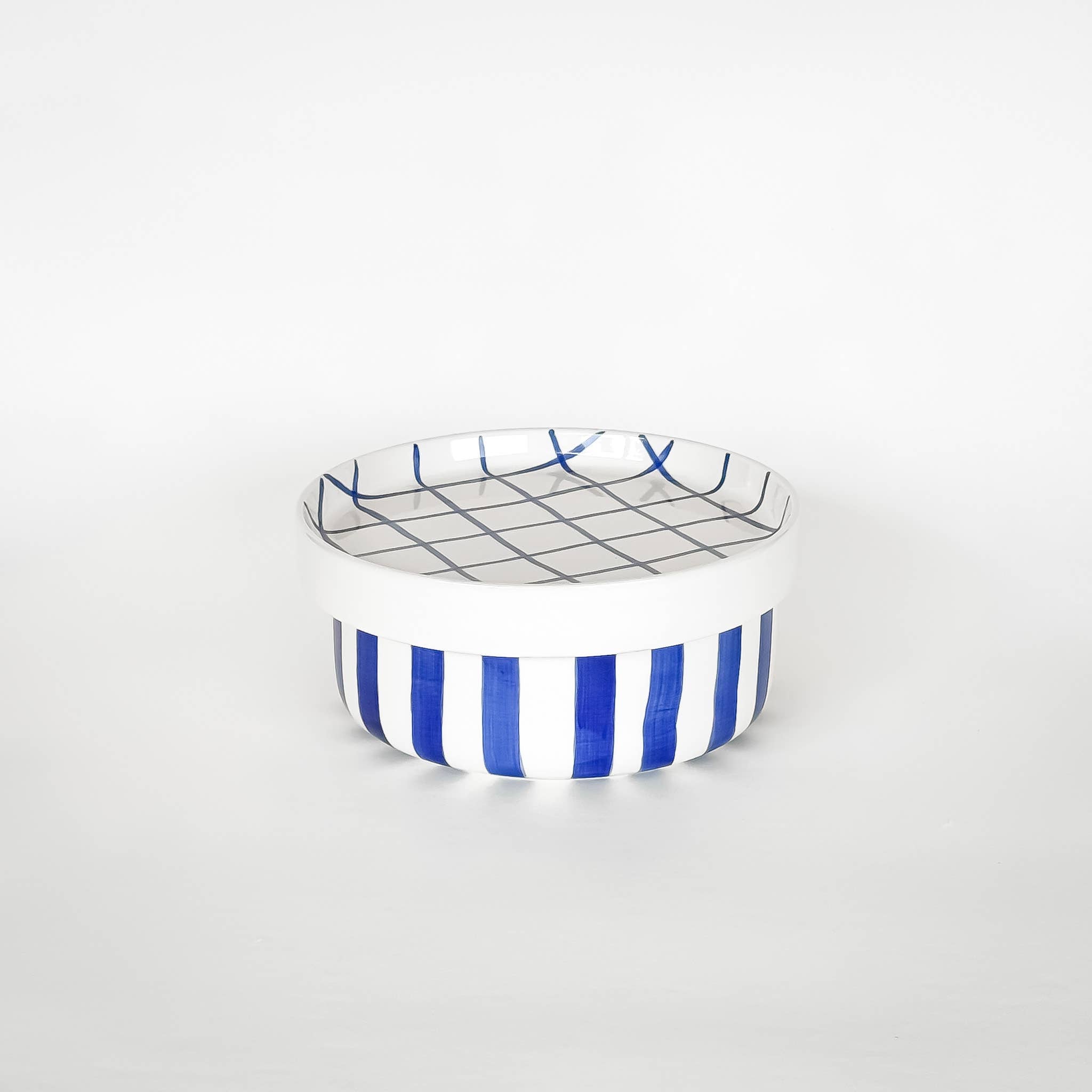 Striped Bowl, Sea Blue
