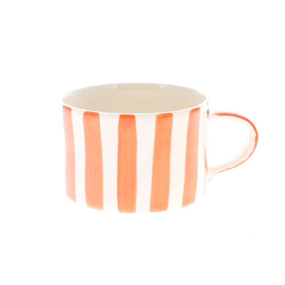 Tangerine Candy Stripe Mug