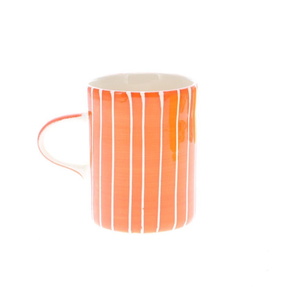 Tangerine Stripe Demi Mug