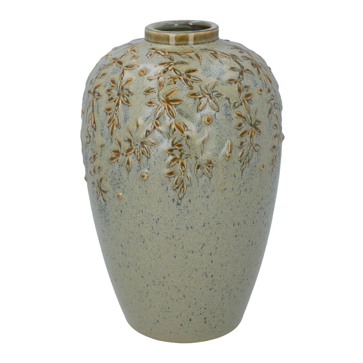 Verdigris Vine Ceramic Vase Large