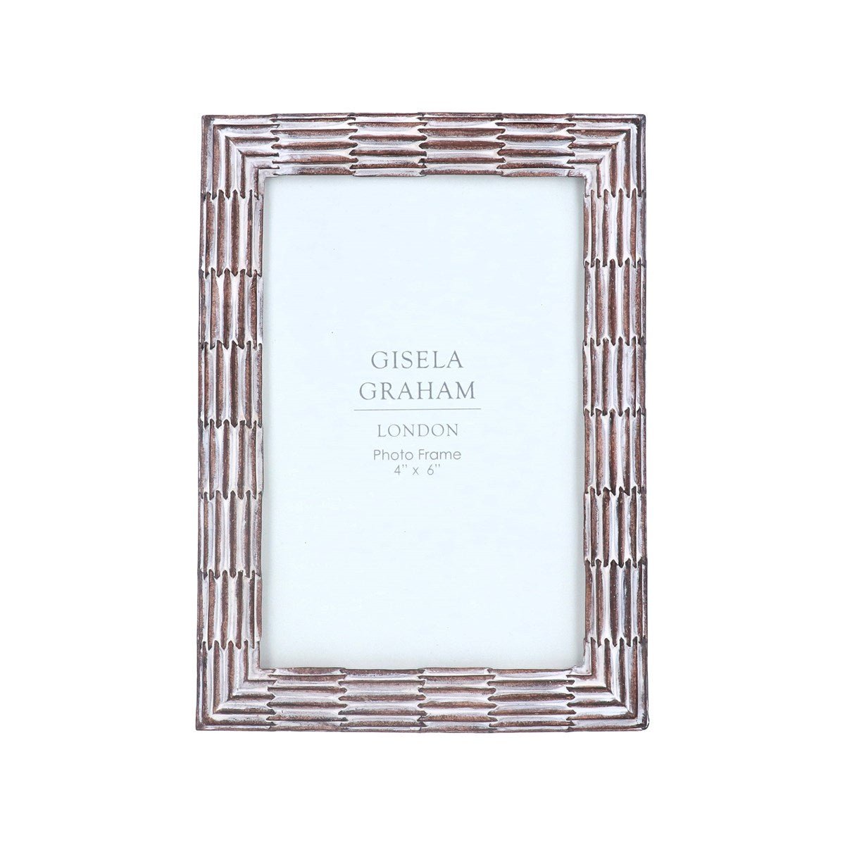 White Wash Groove Photo Frame 4 x 6"