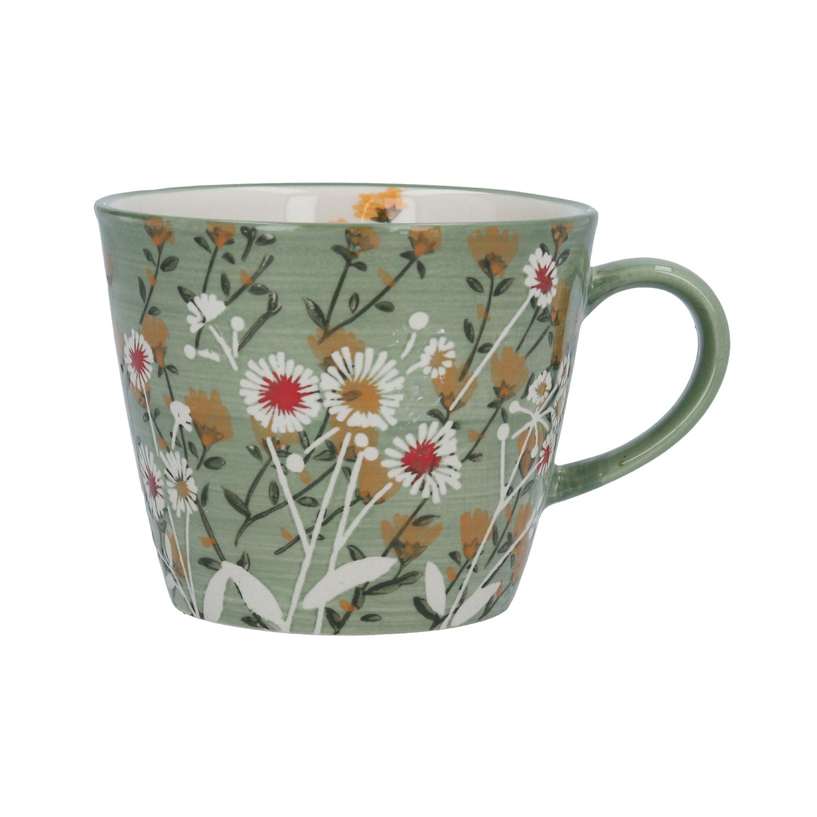 Wild Daisy Mug Green
