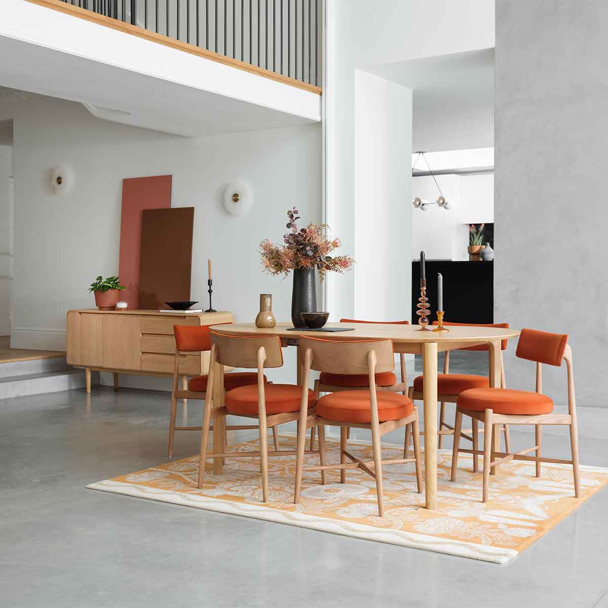 Winchester Oak 130-170cm Extending Dining Table