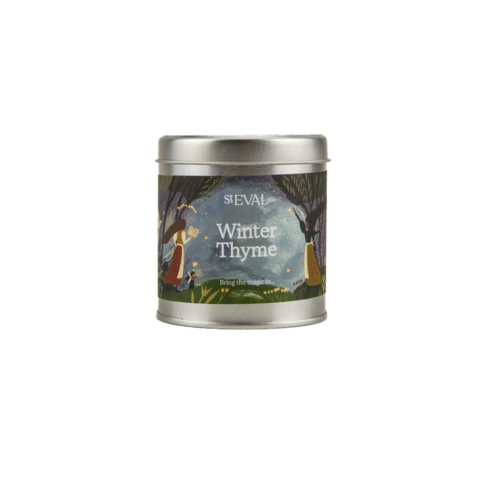 Winter Thyme Scented Christmas Tin Candle