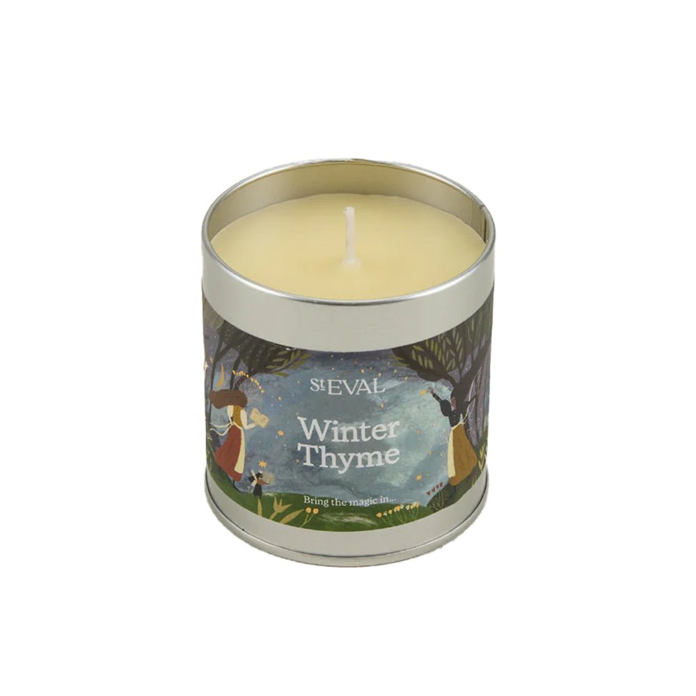 Winter Thyme Scented Christmas Tin Candle