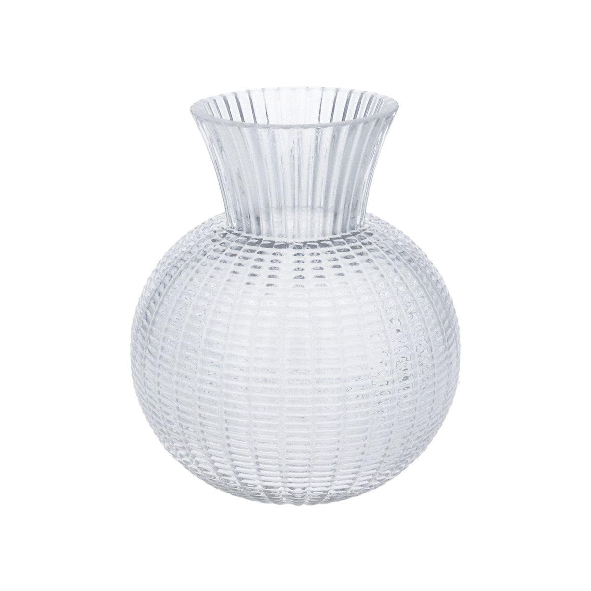 Woven Ball Vase, Clear Small