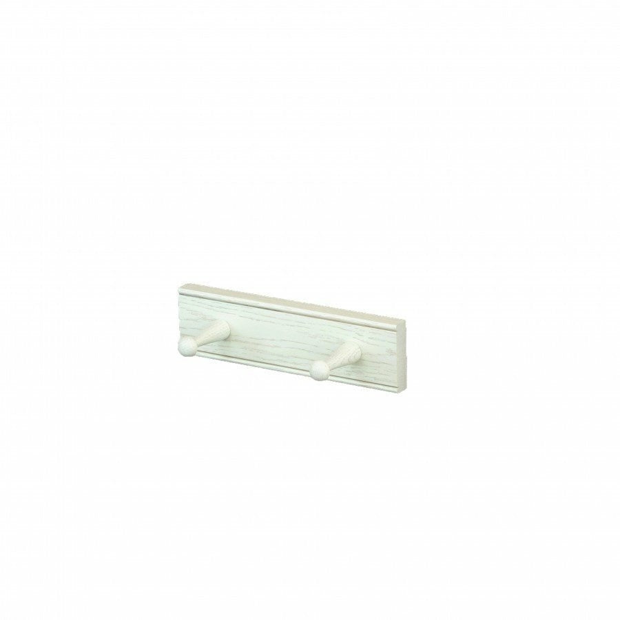 2 Hook Pegrail, White