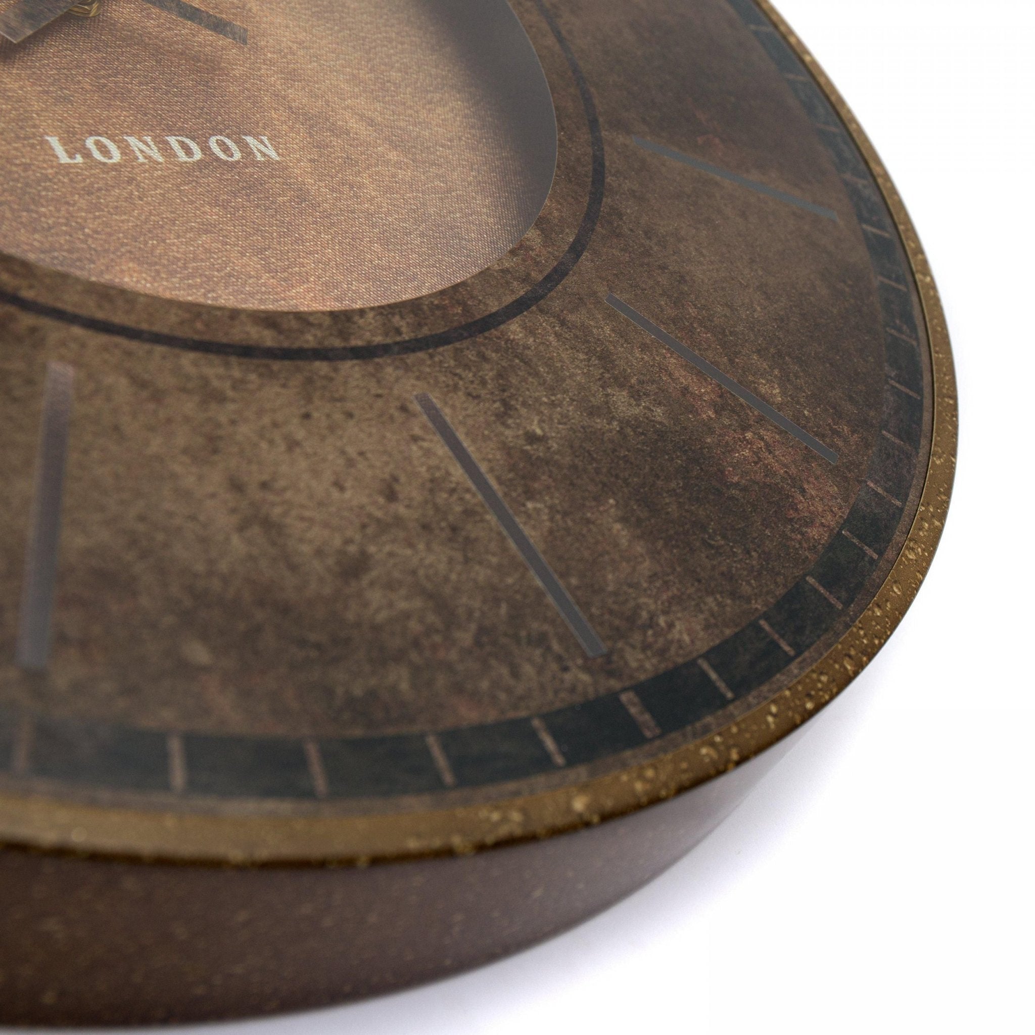 21" Florentine Wall Clock, Leather