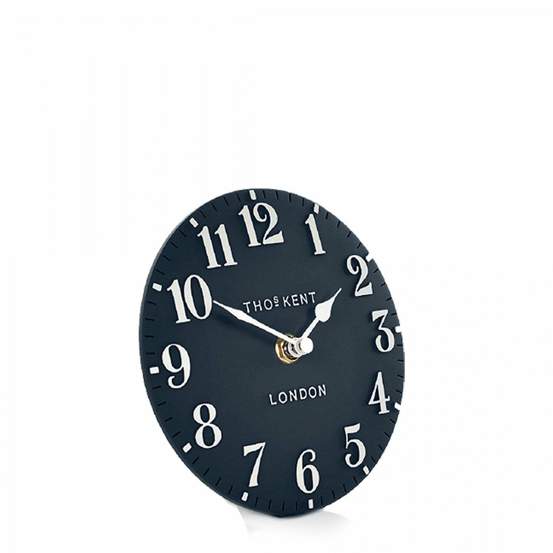 6" Arabic Mantel Clock, Ink
