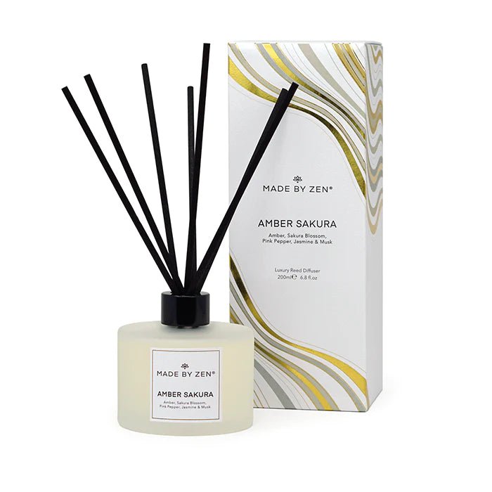 Amber Sakura Reed Diffuser 200ml - Regular,500ml - Large