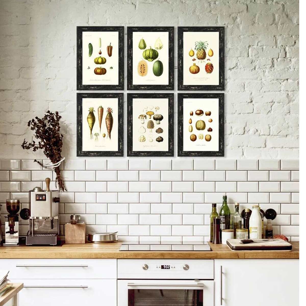 Antique Mushrooms Artwork