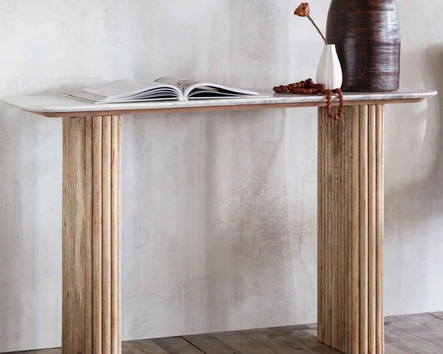 Calcutta Marble Console Table