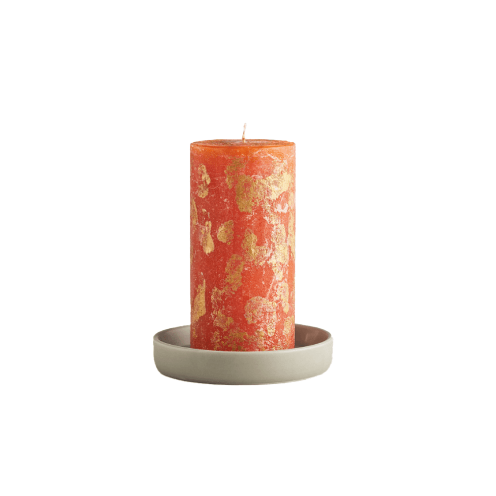 Candle Plate, Green, Small
